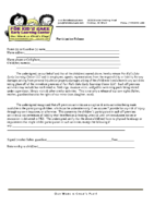 Participation Release