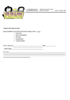 Sunscreen Permission Form